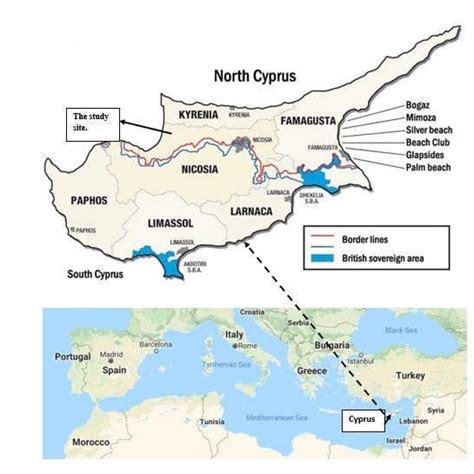 Map of Cyprus. Source:... | Download Scientific Diagram