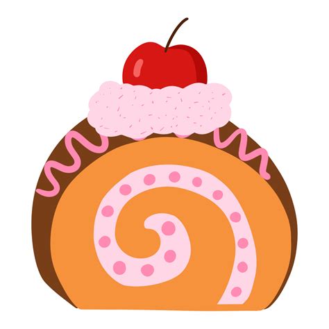 Roll Cake Illustration 15738156 Png