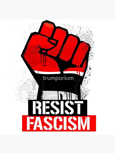 "Resist Fascism" Poster for Sale by trumporium | Redbubble