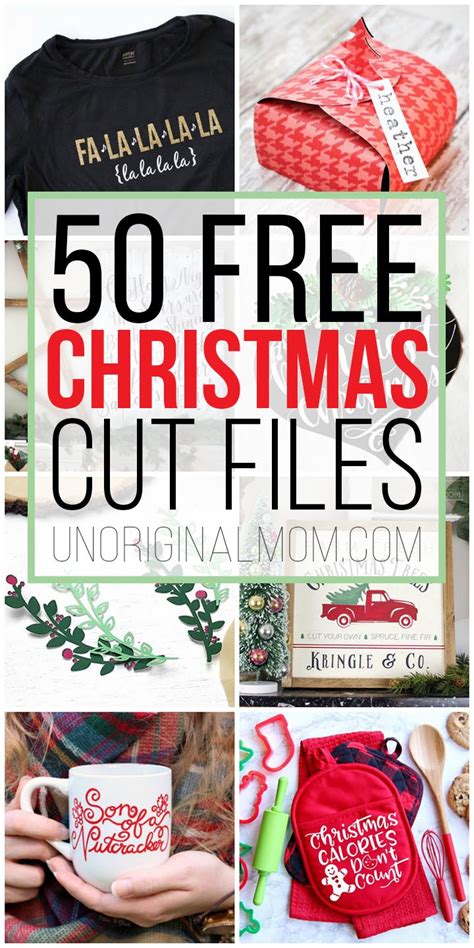 50 Free Christmas Cut Files For Silhouette And Cricut