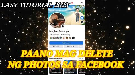 Paano Mag Delete Ng Photos Sa Facebook How To Delete Photos In Facebook