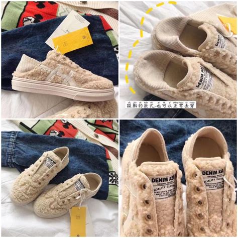 Jk3 韓國denim Asr時尚百搭懶人泰迪鞋黑色、杏色，預購 Yahoo奇摩拍賣