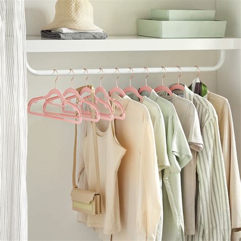 SONGMICS 50 Pack Coat Hangers Non Slip Clothes Hangers Space Saving