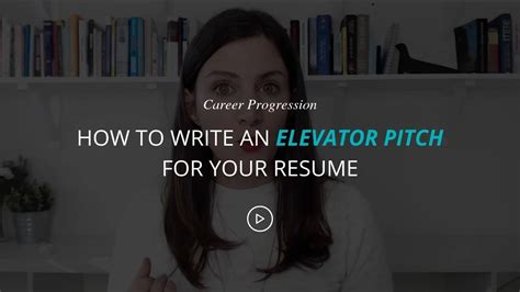 How To Write A Powerful Elevator Pitch For Your Resume