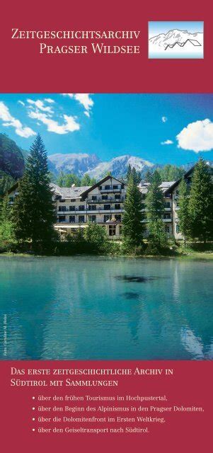 Zeitgeschichte Am Pragser Wildsee Lago Di Braies