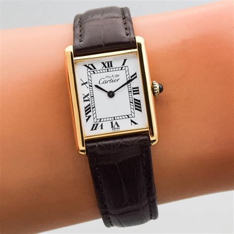 Cartier Tank Must De Mens Sized Watch 1990s At 1stdibs