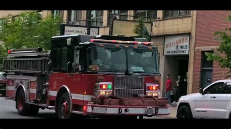 Airhorn Chicago Fire Department Engine 108 Responding YouTube