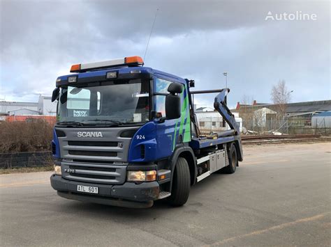 Scania P270 Skip Loader Truck For Sale Sweden Karlstadas GF31751