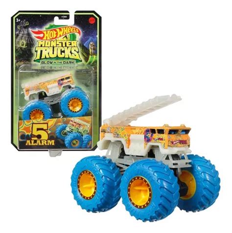 Hot Wheels Monster Trucks Brilha No Escuro Alarm Mattel Parcelamento Sem Juros