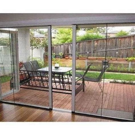 Aluminium Mosquito Screen Mesh Roll Up Sliding Pleated Mosquito