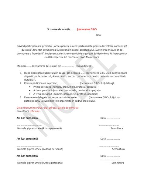 Scrisoare De Intentie Erasmus Exemplu Pdf