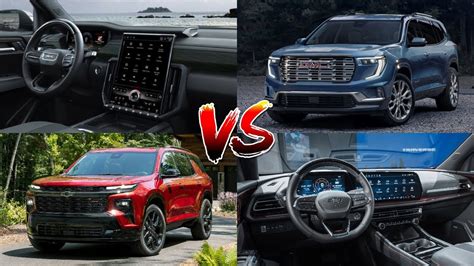 Chevrolet Traverse Z Vs Gmc Acadia At Visual Comparison