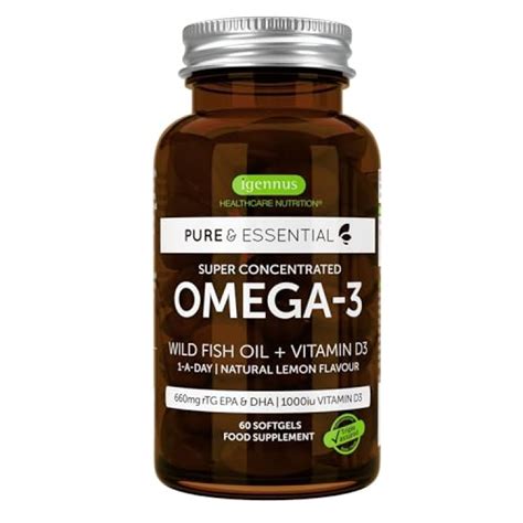 Pure Essential Olio Di Pesce Omega E Vitamina D Ui Mg Epa