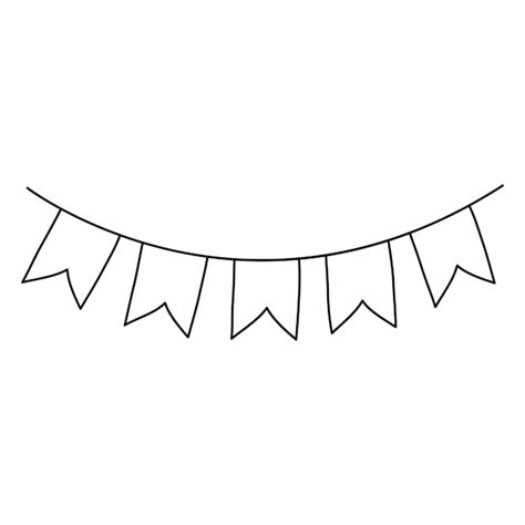 Premium Vector Cute Doodle Holiday Garland Vector Hand Drawn Holiday