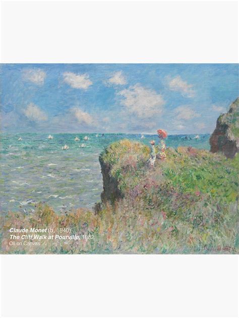 "Claude Monet - The Cliff Walk at Pourville" Sticker for Sale by ...