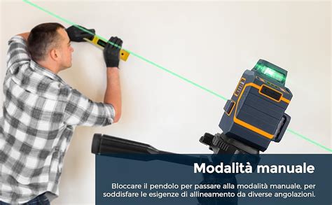 Livella Laser Autolivellante CIGMAN 3 X 360 Verde Gamma Di Lavoro