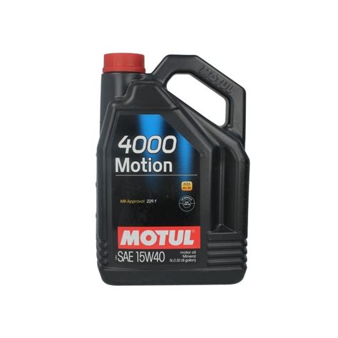 Motoröl MOTUL 4000 Motion 15W40, 5 Liter - ARO, Abarth, Acura ...