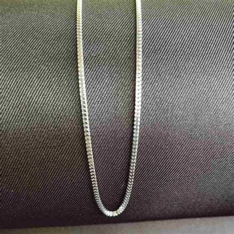 Jual Kalung Polos Model Bulat Titanium Silver Pria Wanita Korea Keren