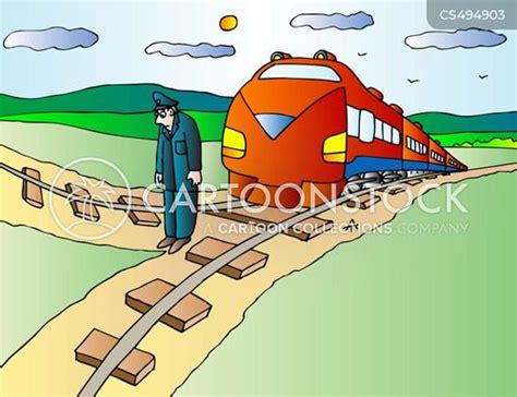 Railway Track Cartoons and Comics - funny pictures from CartoonStock