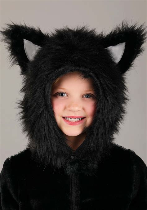 Kids Purrfect Black Cat Costume Animal Costumes