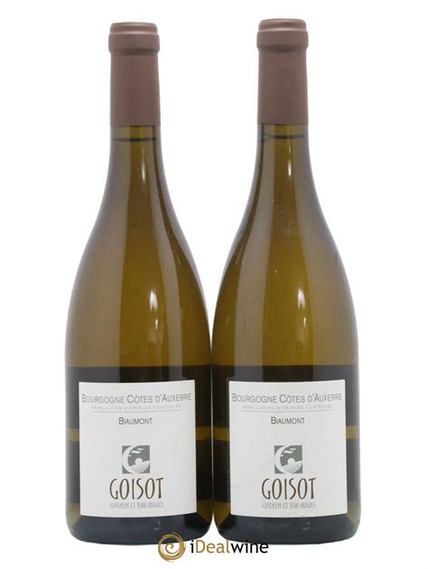 Buy Bourgogne C Tes D Auxerre Biaumont Goisot No Reserve Lot