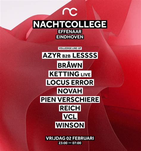 Nachtcollege Eindhoven 2024 Tickets And Line Up 2 Feb