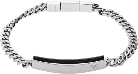 Emporio Armani Hombre Acero Inoxidable Pulsera Esclava EGS2540040