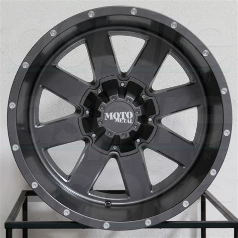 One 18x12 Moto Metal Mo962 8x658x1651 44 Gunmetal Wheels Rims Wheels