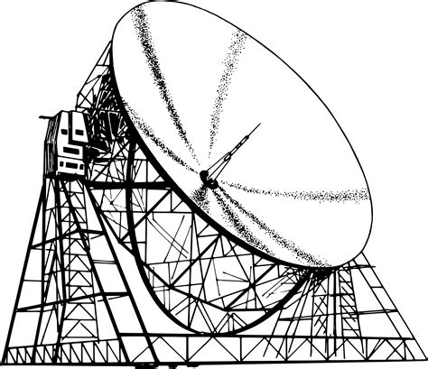 Radio Telescope Vector Clipart Image Free Stock Photo Public Domain