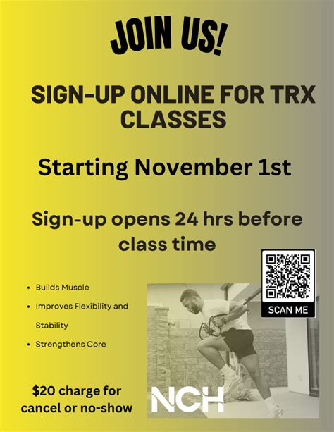 We Are Rolling Out Online Sign-ups For TRX | NCH Healthcare System