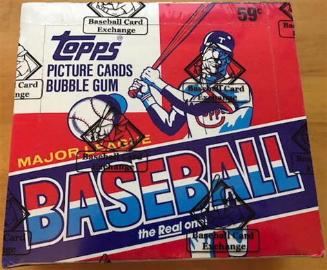 1985 Topps Unopened Cello Pack Box Wax Pack Gods