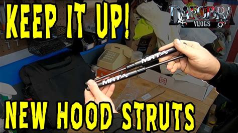 Replacing Worn Out MRT Hood Struts 94 04 Mustang GT Bullitt Mach 1