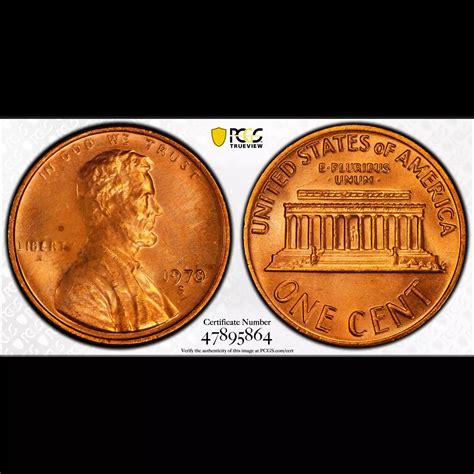 S Lincoln Memorial Cent Pcgs Ms Rd Small Date Old Pueblo Coin