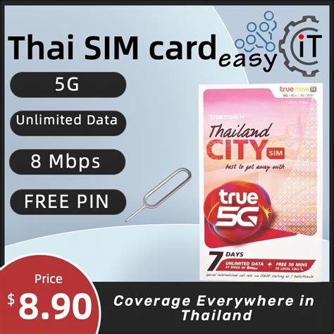 Thai Sim Card Truemove With Unlimited Data No Cap No Limit In