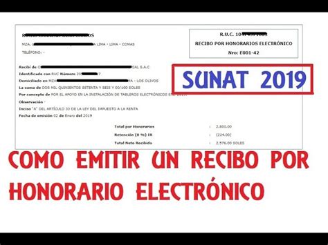 Como Emitir Recibo Por Honorarios Electronico Actualizado Hot Hot Sex