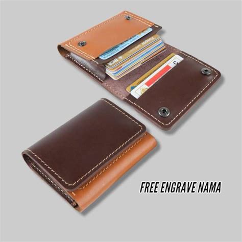 Jual Dompet Kartu Kulit Card Holder Muat Banyak Kartu Nama Atm Di