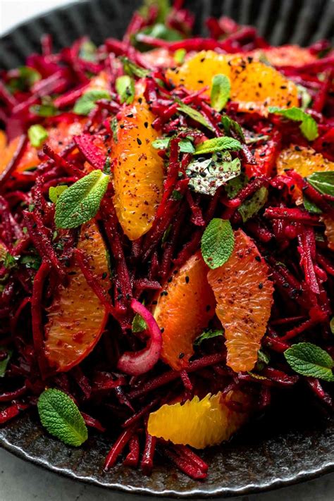 Rote Bete Orangen Salat Mit Frischen Kr Utern Rezept Elle Republic