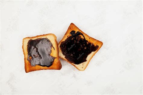 Premium Photo Two Roasted Aussie Savoury Toasts With Vegemite Spread