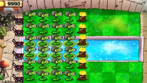 Plants Vs Zombies Survival Day 5 Flags Completed 24 Gatling