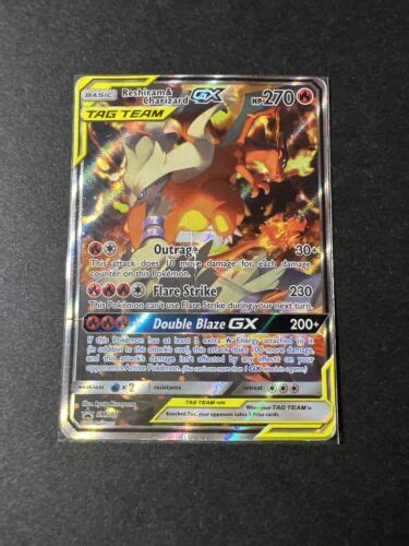 Pokémon TCG Reshiram Charizard GX SM Black Star Promo SM201 Promo eBay