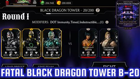 Fatal Black Dragon Tower Boss Battle 20 Fight Reward Mk Mobile Youtube