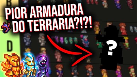 Todas As Armaduras Do Terraria Rankeadas Terraria Youtube