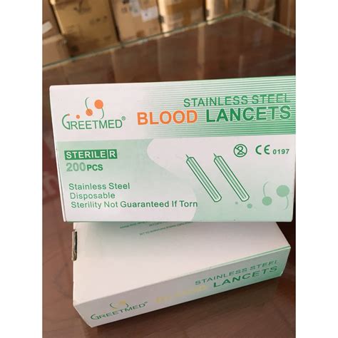 Kim lấy mụn Kim chích máu Blood Lancet Hộp 200 cây THIẾT BỊ THẨM MỸ