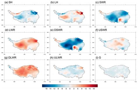 Spatial Distribution Of Difference In Sensible Heating Sh A Latent