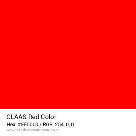 Claas Brand Color Codes