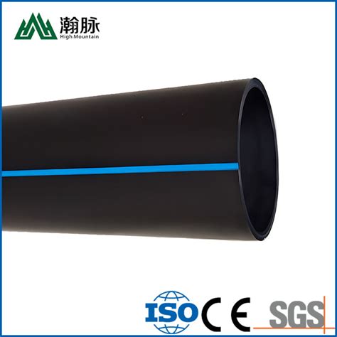 Black Pe100 Hdpe Water Pipe Sn8 200mm 300mm 400mm For Drainage System