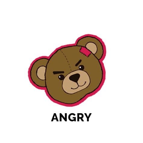 Angry Bear Sticker by Approve for iOS & Android | GIPHY