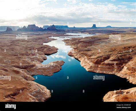 Water Levels In Lake Powell Fed By The Colorado River Have Dropped To A Historic Low Due To