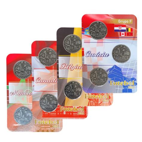 SET COMPLETO DE MEDALHAS DO GRUPO F BÉLGICA CANADÁ MARROCOS E