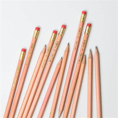 Personalised Natural Wood Graphite Pencils - Able Labels